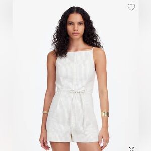 NWT Madewell Striped Romper